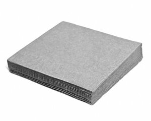 1000x Servietten 33 x 33 cm 1/4 -Falz 2-lagig grau