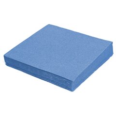 250x Servietten 33 x 33 cm 1/4 -Falz 2-lagig himmelblau