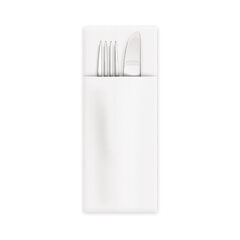 50x Servietten Bestecktaschen CutleryStar 2-lagig 38 x 32 cm weiß