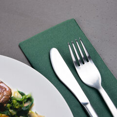 Preview: 250x Servietten 33 x 33 cm 1/8 -Falz 3-lagig dunkelgrün