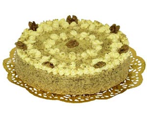 Preview: 4x Deko-Tortenspitzen rund gold Ø 32 cm