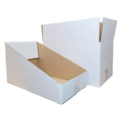 1x Faltkarton Regalkarton Lagerkarton perforiert 400x230x230mm (Außenmaß) 1-wellig weiß