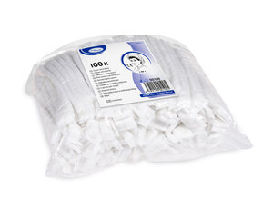 Preview: 1000x Vlieshauben extra leicht weiß