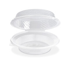 25x Salatschalen klar mit angehängtem Domdeckel 1700ml PP