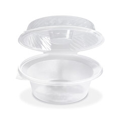 25x Salatschalen klar mit Dipfach im Domdeckel 2100ml PP