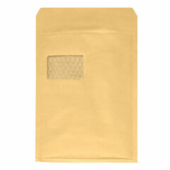 1x AROFOL WIN Luftpolstertasche  7/G-17 230x340mm mit Fenster für C4+ braun