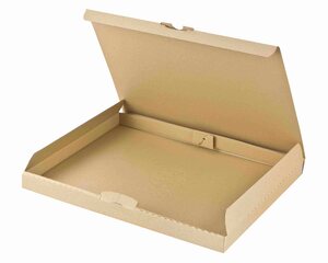 1x Versandkarton 255x190x30mm schnelle Aufrichtung Steckverschluss Maxibrief DHL briefkastentauglich Höhe 3cm A5 B5 braun