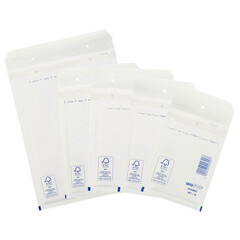 200x BUDGET Luftpolstertaschen 1/A-11 100x165mm weiß