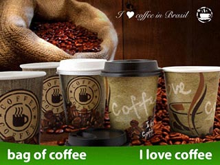 Preview: 50x Kaffeebecher CoffeeToGo Pappbecher BAG OF COFFEE 200 ml 270 ml