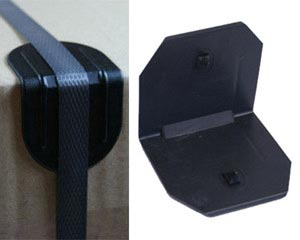 1000x Kantenschutzecken mit Dorn 40x40mm