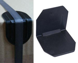 1000x Kantenschutzecken ohne Dorn 40x40mm