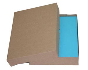 1x Stülpdeckelkarton aus Wellpappe SMALL für Din A4 305x215x50-(75)mm