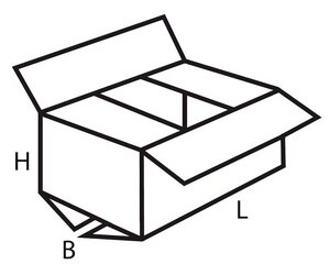 Preview: 100x Faltkarton  114x113x100mm 1-wellig braun