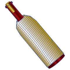 6x Flaschenhülsen Transporthülsen für Flaschen Vasen Kerzenleuchten 22cm