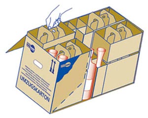 1x Profi-Transport- und Umzugsset für 64 Gläser 14 tlg.