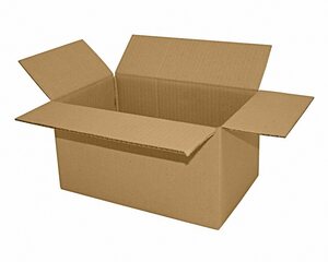 Faltkarton 280x180x140mm 1-wellig Dickwelle braun