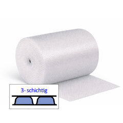 1 Rolle 1-PACK BubbleStar Luftpolsterfolie 100cm x 100m beidseitig glatt 3-lagig