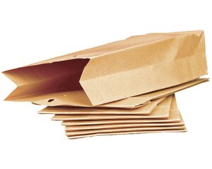 1000x Musterbeutel Faltentaschen M 275x110x50mm | Kraftpapier 120gr. mit Lochung