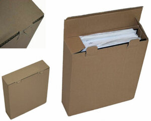 10 x Karton für Din A4 Ordner Versand Lagerung Faltkarton 320x290x80mm braun