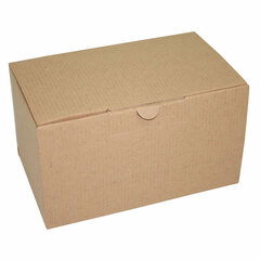 Preview: Versandkarton 190x110x110mm schnelle Aufrichtung mit Steckverschluss braun
