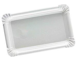 250x Pappteller 30 1/2 | 10 x 16 cm Frischfasermaterial