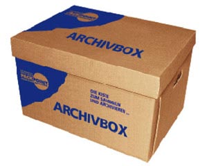 10x Aufbewahrung Archivbox 400x320x290mm stabil stapelbar Keller Dachboden Büro