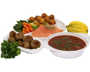 Preview: 1000x Suppenterrine Einweg-Mikrowellenterrine weiß (PP) 500 ml