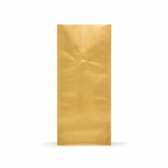 1000x Quad Bags 100x80x245 mm mit Aromaschutzventil 250g gold