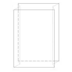 1x Seitenfaltensack  350x150x1100 mm hoch transparent 70my