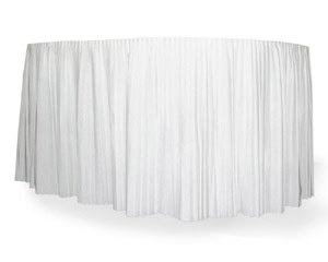 Preview: 1 Rolle Tischskirting Tischverkleidung selbstklebend Airlaid 4m x 72cm weiß