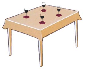 Preview: 10000x Tassenuntersetzer Glasuntersetzer Airlaid Ø 9cm rot