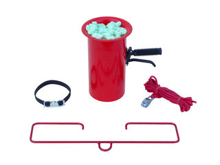 Abfüllvorrichtung mit Trichter für Flo-Pak und andere Verpackungschips