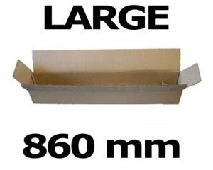 20 Faltkarton Versandhülse 860x105x105mm 2wellig Poster Pläne Fotos Stange Rohr