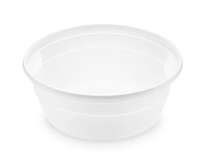 50x Suppenbecher 350 ml PP weiß siegelbar Ø 12,7 x 4,9 cm