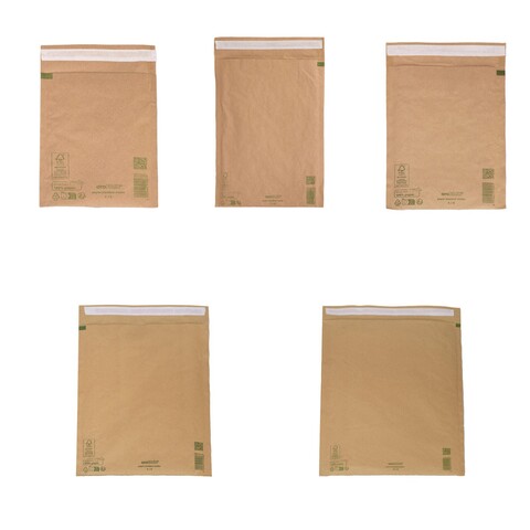 AROFAIR Papierpolstertaschen Recycling Ersatz Luftpolstertaschen 5 Größen
