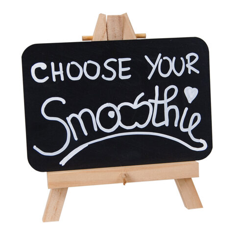 22x Mini-Staffelei mit Kreidetafel natur 17x14x2.5cm