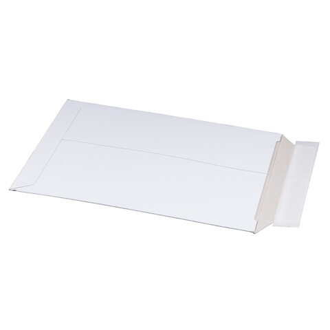 Vollpappe-Versandtasche 235x308mm stabile Vollpappe Selbstklebeverschluss A4 weiß