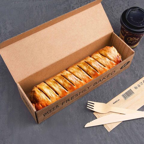 Pizzakarton Wellpappe Calzone rustikales Motiv 14 Versionen